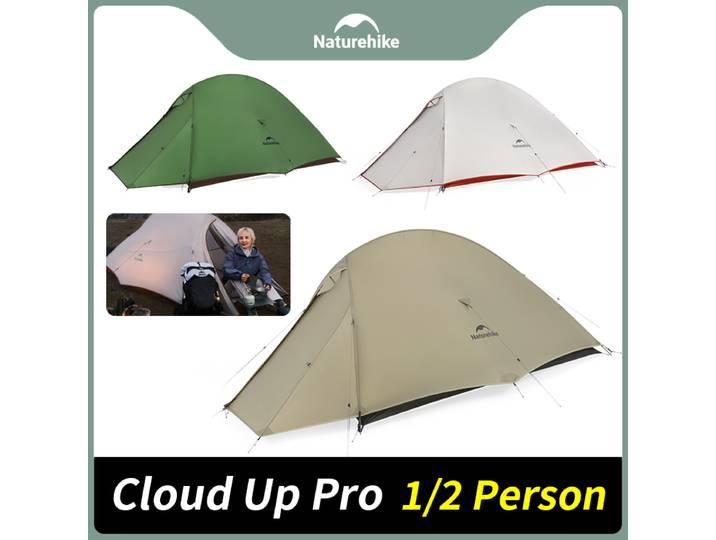Naturehike Cloud Up Pro 20D Nylon Ultralight Camping Hiking Travel Outdoor Backpacking Tent Waterproof Windproof 1-2 Person New