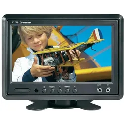Renkforce T-701B 17.8 cm (7”3) Monitor (7"), Video Monitor, Schwarz