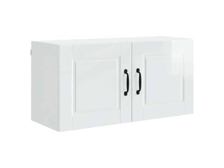 Blanc Meuble mural de cuisine - HUABLBO - PORTO Blanc brillant 80 x 31 x 40 cm &1534