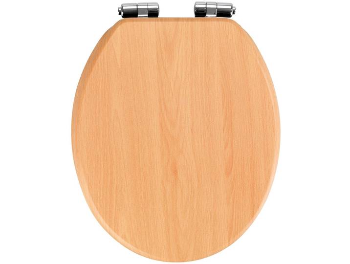 WC-Sitz WENKO Buche Natur , beige, B:35,5cm L:42cm, WC-Sitze, WC-Sitz, Topseller