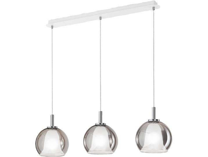 Pendellampe Aby grau Metall/Glas B 83 cm