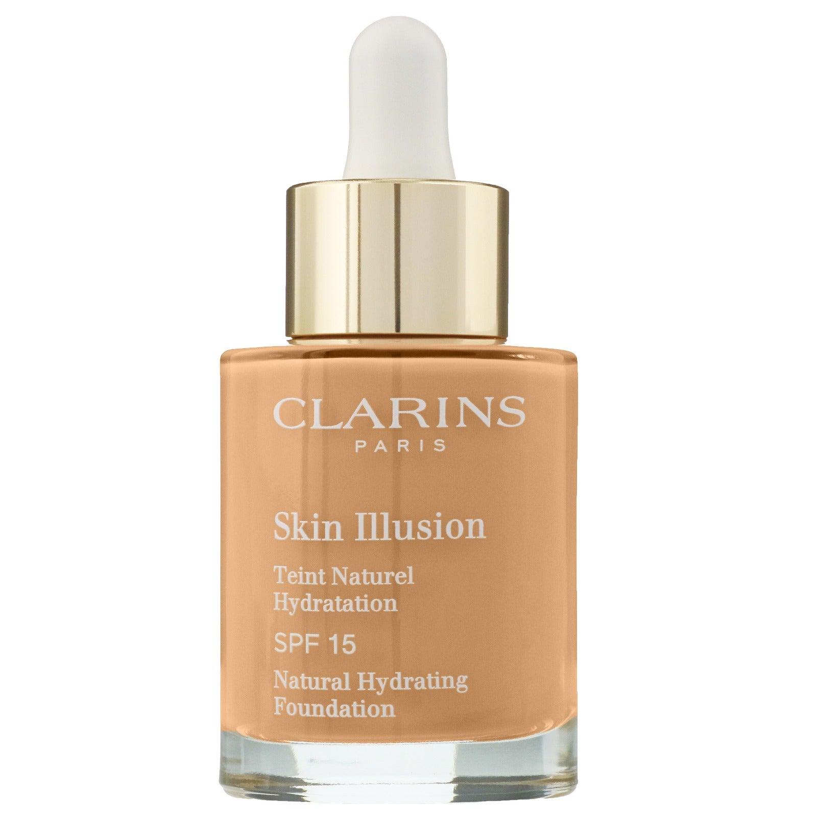 Clarins Skin Illusion Natürlich Feuchtigkeitsspendende Foundation SPF 15 114N Cappuccino, 30 ml