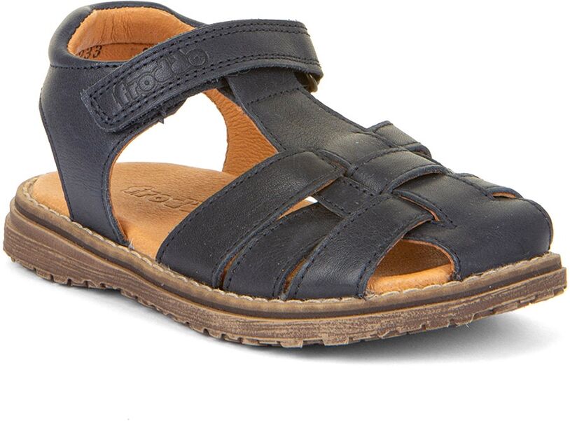 Sandale FRODDO, Mädchen, Gr. 26, chromfrei gegerbt, blau (dunkelblau), Leder, Schuhe Sandale dunkelblau 26, chromfrei gegerbt