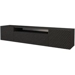 LOWBOARD ZENO-W 200x40x41 cm - Schwarz