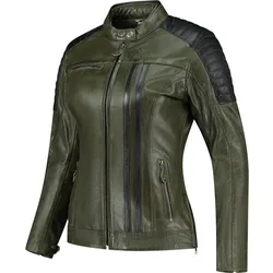 Rusty Stitches Alice Damen Motorrad Lederjacke