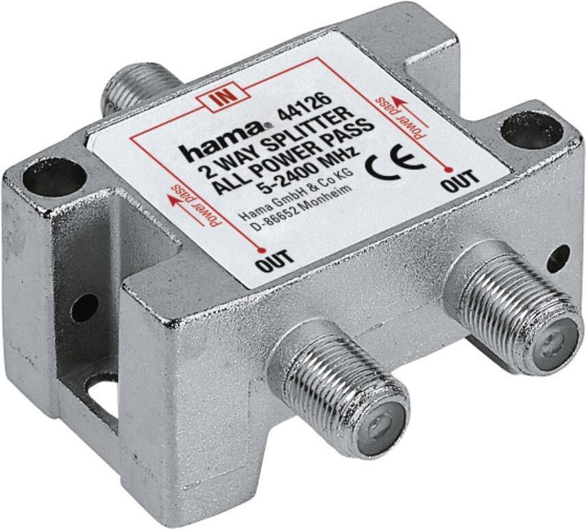 Hama Classic Line satellietverdeler, 2-voudig, volledig afgeschermd