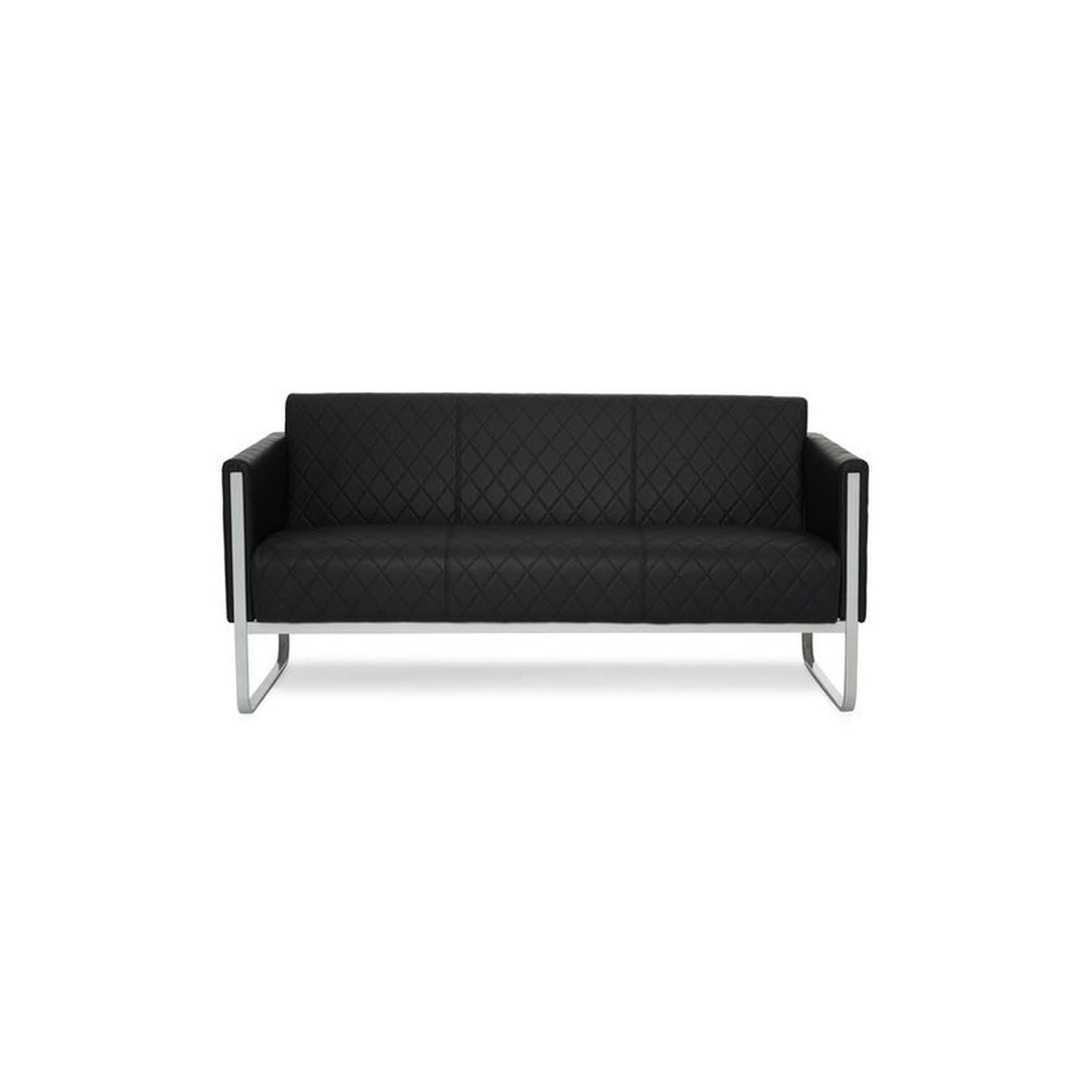 hjh OFFICE Lounge Sofa ARUBA STEP Kunstleder mit Armlehnen