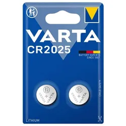VARTA Professional Electronics Knopfzelle Batterie CR 2025 2er Blister