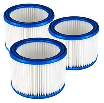 Set van 3 herbruikbare cartridgefilters voor stofzuigers