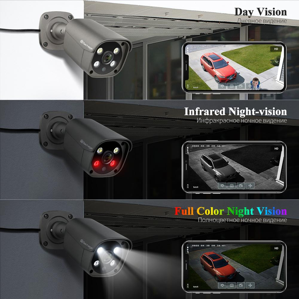 Selius Beveiligingscamera Systeem met 8 Kanalen NVR, 6 Stuks 5 MP PoE Camera's, IP66 Waterdicht