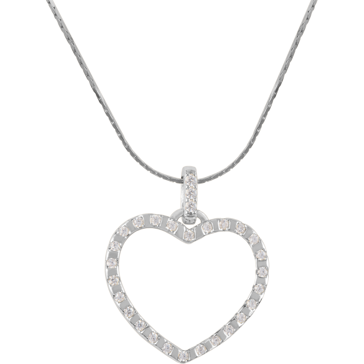 Jacques Lemans Kette Herz Sterlingsilber mit Zirkonia