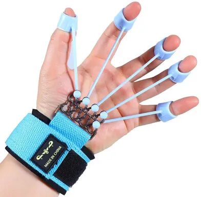 Combo Retail Shop Portable Hand Gripper, Silicone Finger Expander, Hand Grip Trainer, Wrist Strength Trainer, Finger Exerciser yellow 10lb