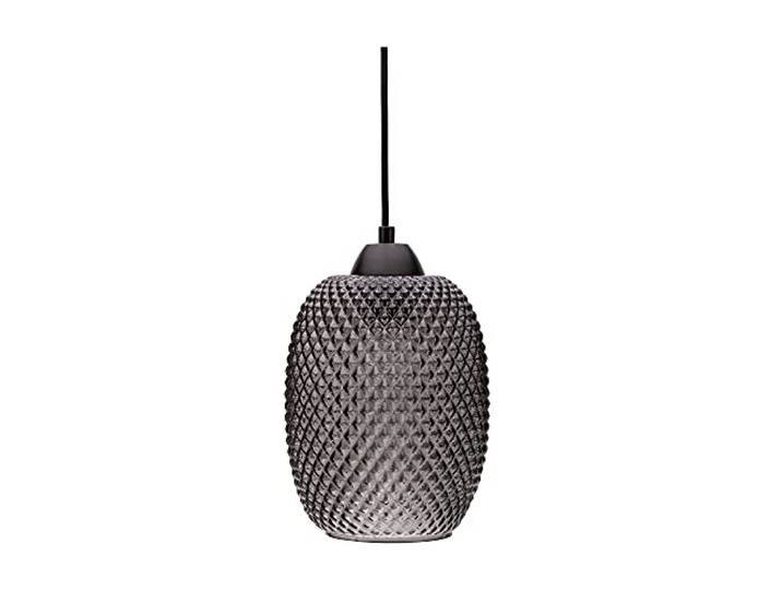 Pauleen 48188 Gleaming Glamour Pendelleuchte max. 20 Watt Rauchglas, Schwarz Glas, Metall E27