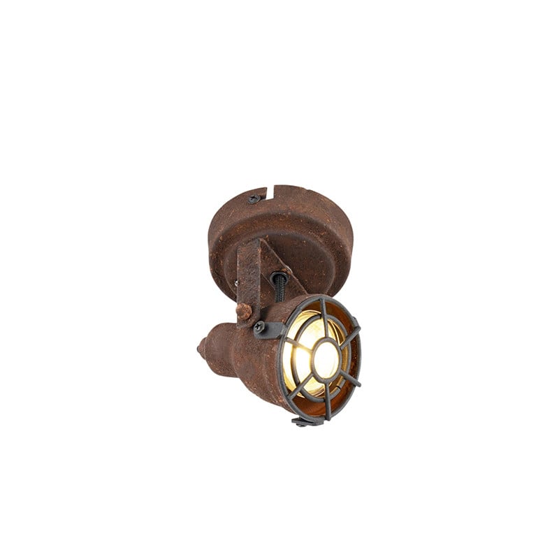 Qazqa Smart LED Spot Wandmontage met WiFi GU10 - Roestbruin