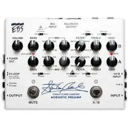 EBS Stanley Clarke Signature Acoustic Preamp voorversterker voor contrabas / akoestische basgitaar, Zubehör Instrumente, Weiss