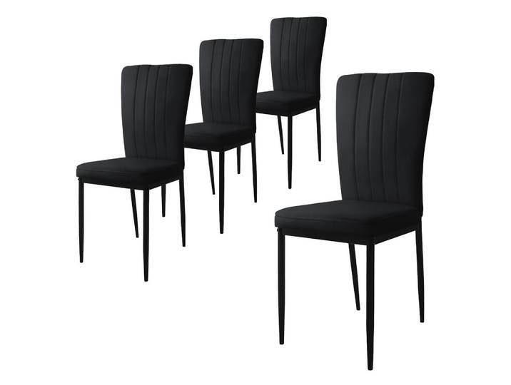 ESSZIMMERSTUHL schwarz 4er Set