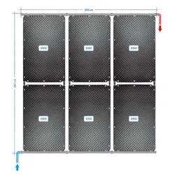 OKU Solarabsorber Pool-Solarheizung SET 12 - 6 Absorber