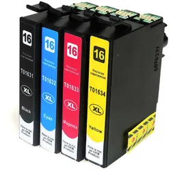 Kompatibel 4er Set Epson 16XL, Füller, T1636, C13T16364010 Druckerpatronen Tinte von D&C