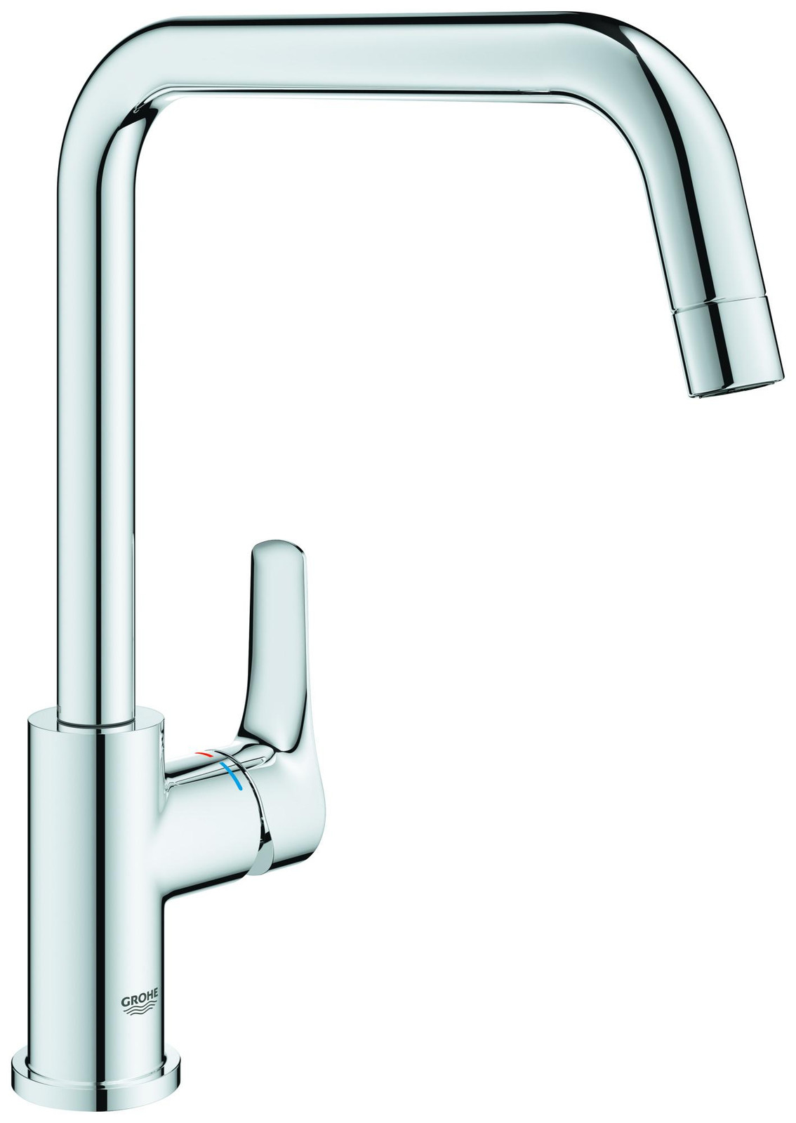 Grohe Eurosmart eengreeps spoelbakkraan 30618 met hoge zwenkbare gietuitloop, chroom