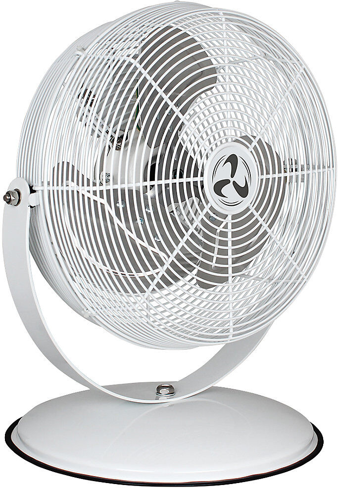 kaiserkraft Tisch-/Überbauventilator IP44, HxBxT 495 x 485 x 485 mm, weiß