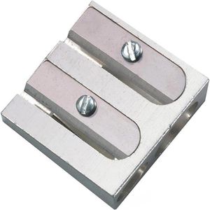 Herlitz Spitzer 8680324, silber, Doppelspitzer, aus Aluminium
