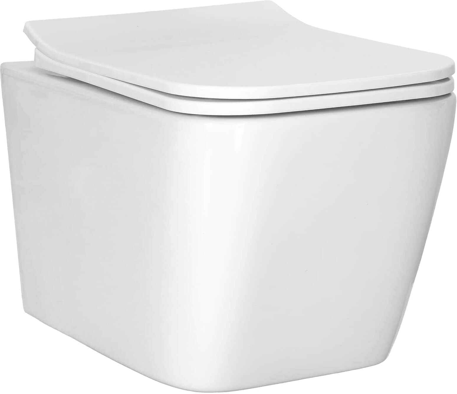 vidaXL WC suspendu Céramique Blanc