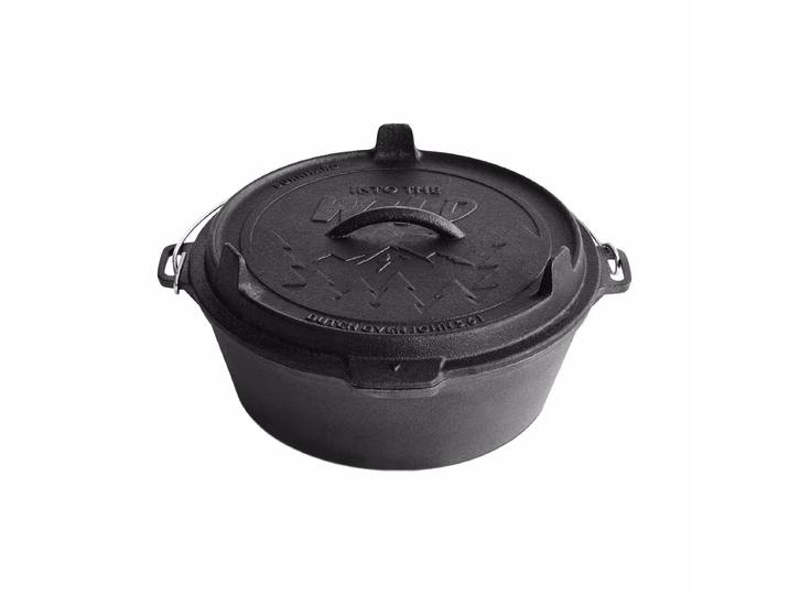 Burnhard Dutch Oven [5.6 L] – Grillschale/Grillpfanne/Grillgeschirr – schwarz
