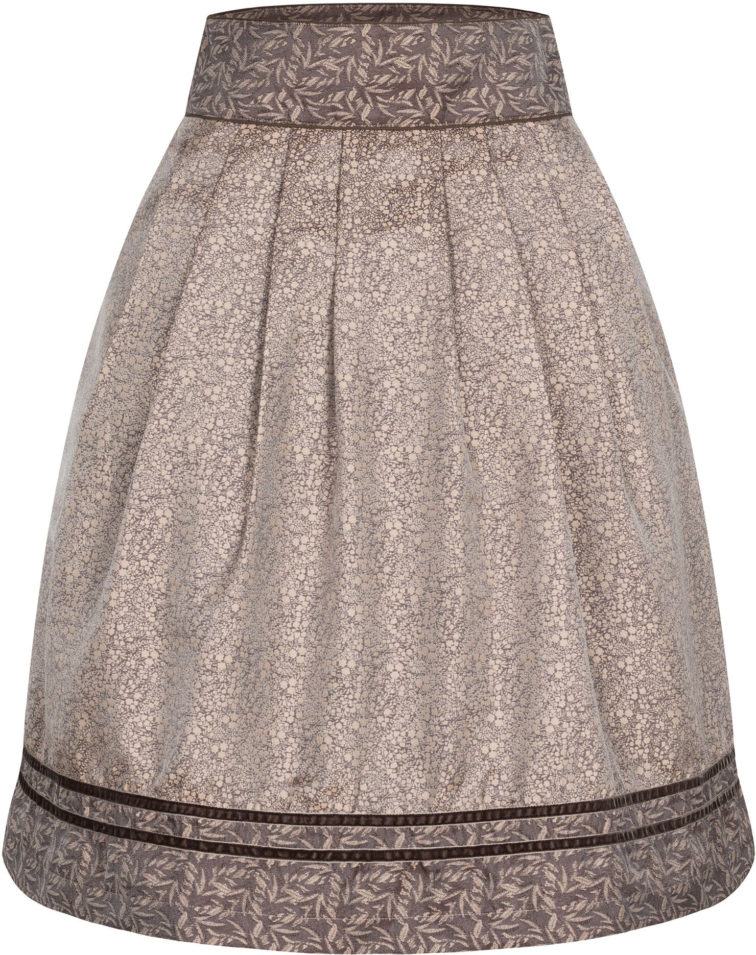 Dirndl NÜBLER "Trachtenrock Rito", Damen, Gr. 38, EURO, braun, Obermaterial: 100% Polyester PES., Kleider Dirndl, Topseller
