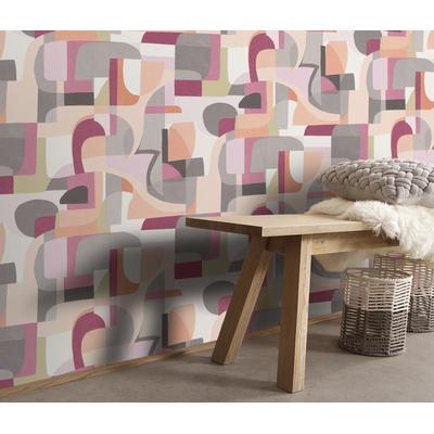 Vliestapete ERISMANN "Vliestapete FRAGMENT", rot, B:0,53m H:0,09m L:10,05m, Vlies, Tapeten, Phthalate frei
