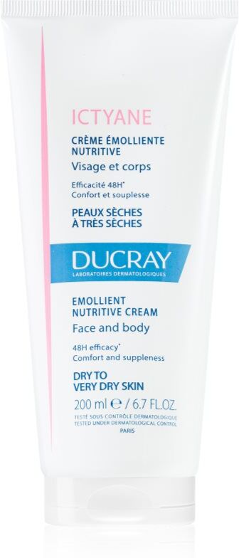 Ducray Ictyane crème hydratante corps pour peaux sèches à très sèches 200 ml