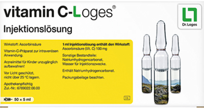 Dr. Loges + Co. GmbH VITAMIN C-LOGES Injektionslösung 50X5 ml 02841318