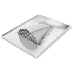 Dachlüfter Grömo Ochsenauge, halbrund mit Grundplatte, 300x400mm [LxB], Zink