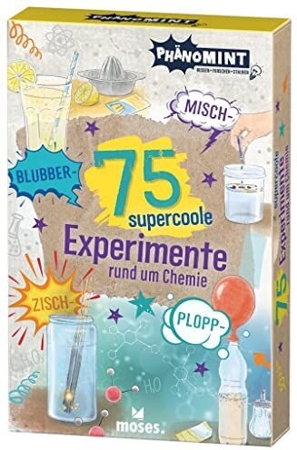 Anita van Saan - moses. PhänoMINT 75 supercoole Blubber-Zisch-Misch-Plopp-Experimente, Chemie Experimente für Kinder, naturwissenschaftliche Themen leicht erklärt, ... Forscher ab 8 Jahren: Rund um die Chemie - Preis vom 09.10.2026 07:28:09 h