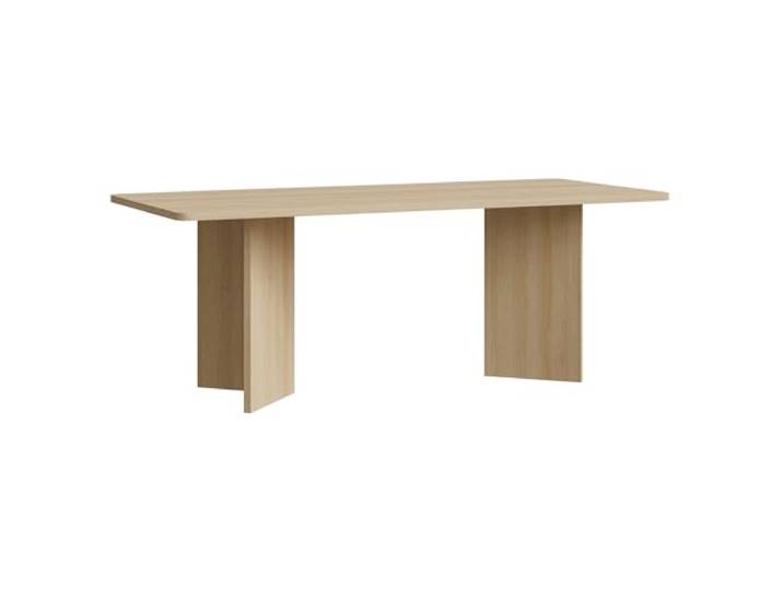 Selsey Esstisch 204×90 cm – Moderner Esszimmertisch in Eiche, Japandi & Minimalistisches Design, Große Tischplatte, Robuste Laminatplatte mit ABS-Kanten