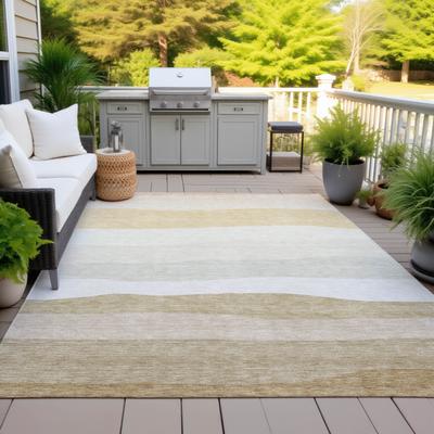 Addison Rugs Machine Washable Indoor/Outdoor Striped Meli Chantille Rug