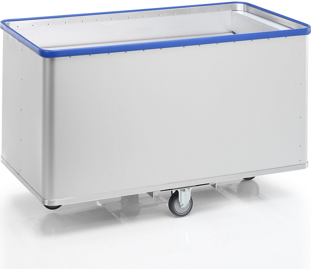 Alu-Federbodenwagen, Außen-LxBxH 1515 x 740 x 905 mm, Federkraft 50 kg, 2 Bock- und 2 Lenkrollen Gmöhling