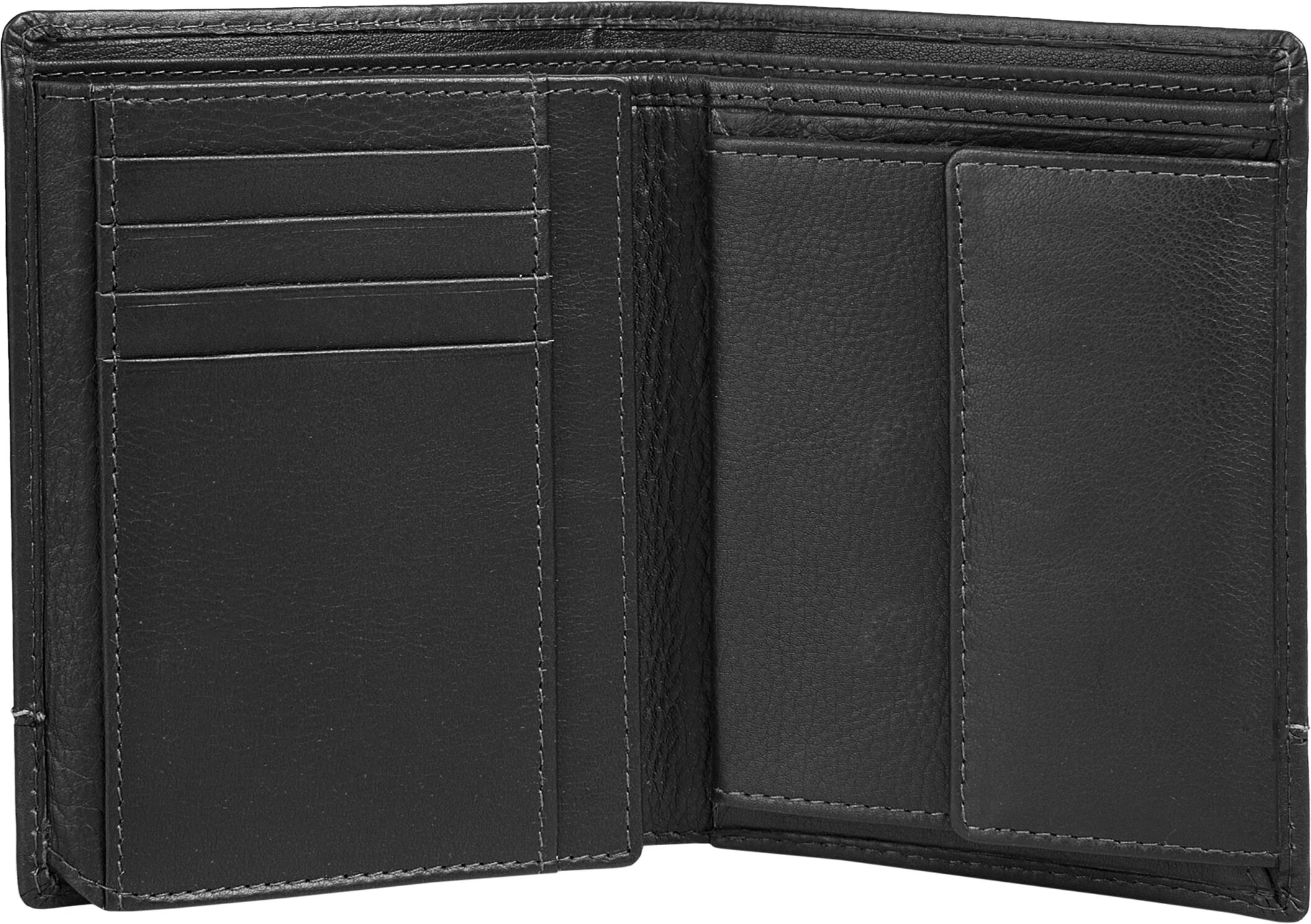 Geldbörse CHIEMSEE "CHIEMSEE Herren PARAGUAY echt Leder", Herren, schwarz, Leder, unifarben, Kleinlederwaren Geldbörse, echt Leder schwarz Einheitsgröße