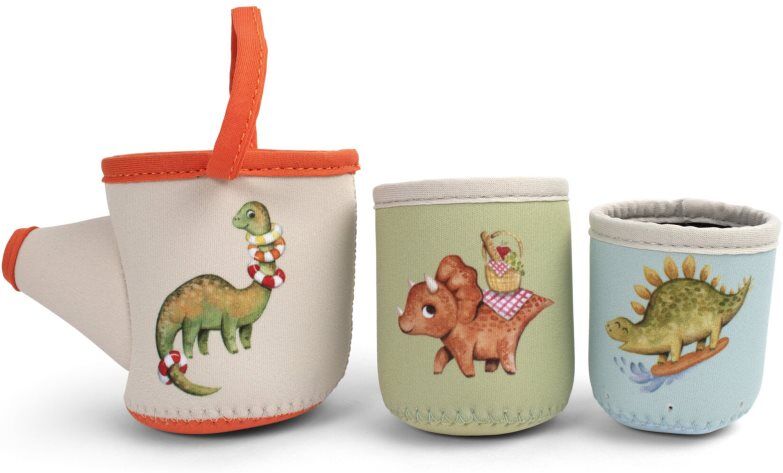 FILIBABBA Neoprene Bath Toys Dino Activity Cups jouet aquatique 6m+ 3 pcs