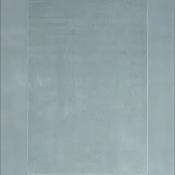 Runder Hotelzimmer Teppich ALDAN Uni Polyester 16mm Antirutsch Gästezimmer pflegeleicht Büroteppich 200x200 cm Blau | Kadima Design