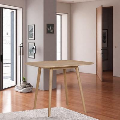 ZWYO HOSIMU "35"" Mid-Century Modern Square Dining Table, Faux Wood Kitchen Table with Tapered Splayed Legs for 4"