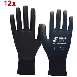 NITRAS® Arbeitshandschuhe 8815 Flexible Fit MF 6 blau,schwarz