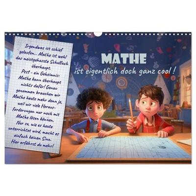 Mathe ist eigentlich doch ganz cool! (Wandkalender 2027 DIN A3 quer), CALVENDO Monatskalender