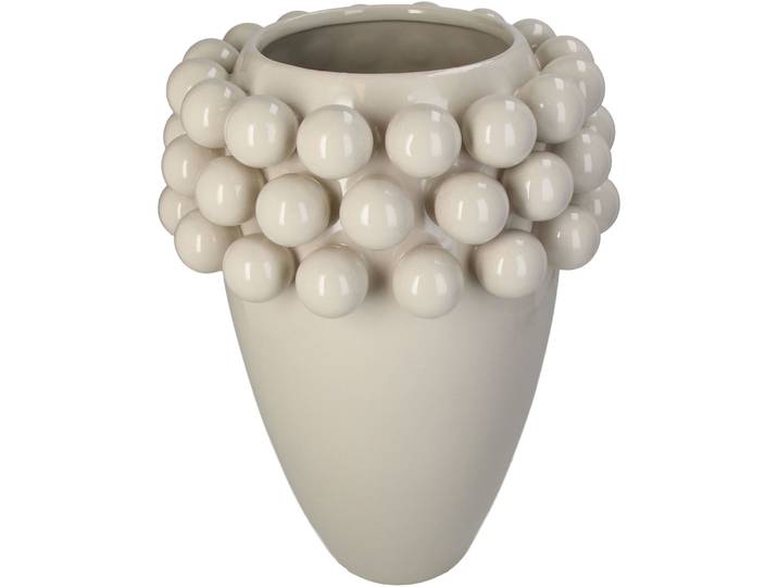 Vase Myko elfenbein Steingut D 25.5 H 35 cm
