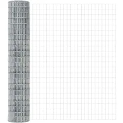 vidaXL Eurozaun 1,5 x 10 m PVC-beschichtetes Eisen