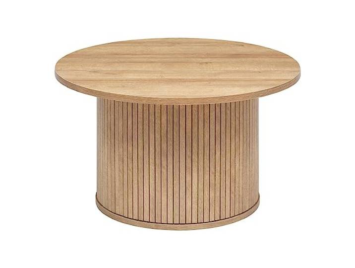 Atmosphera Interior Designer – Colva Couchtisch in Holzoptik – Beistelltisch für Schlafzimmer, Wohnzimmer, Büro – Wasserabweisende Tischplatte – Durchmesser 70 cm x Höhe 40 cm