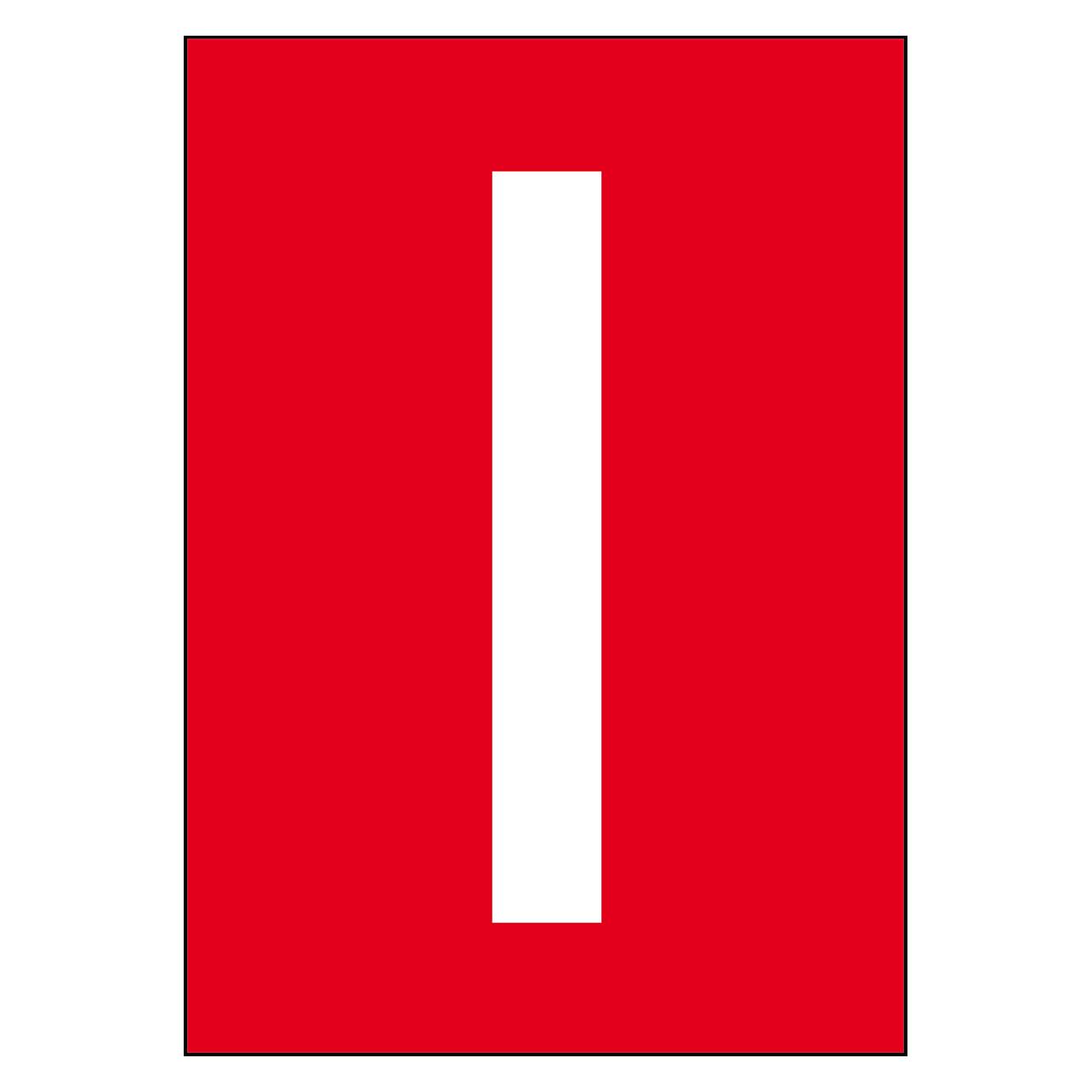 Brady A4-Etiketten mit Zahlen und Buchstaben (NL859A4RD-I)
