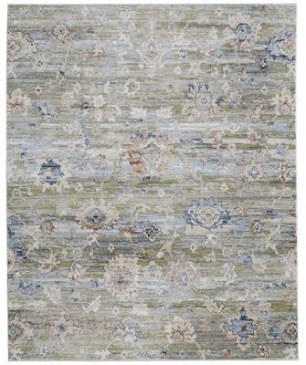 Grand Bazaar Claymore Machine Made Floral & Botanical Traditional Area Rug