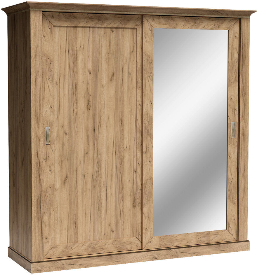 Marlow Home Co. 2 Door Laminate Wardrobe Golden Craft 211