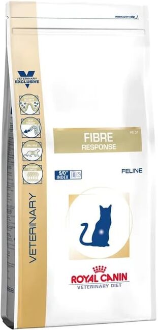 Royal Canin Veterinary Diet Ração Gato Adulto Fibre Response 400g