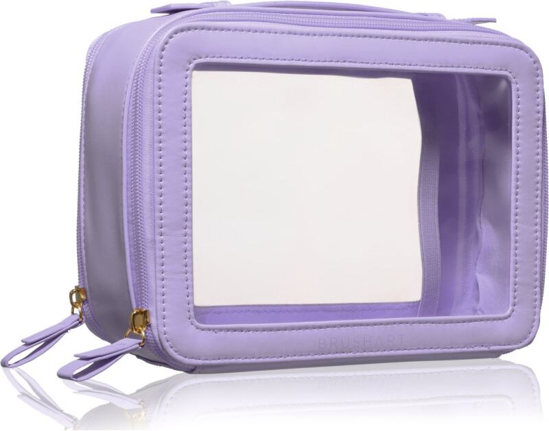 BrushArt Accessories Transparent make-up case coffret cosmétique Lilac 1 pcs
